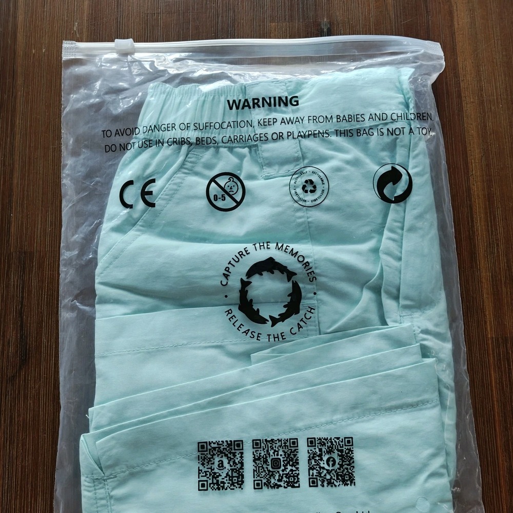 Bassdash Women's Nylon Fishing Shorts‎ 7" Size Extra Small XS Teal Light Blue - Picture 2 of 4
